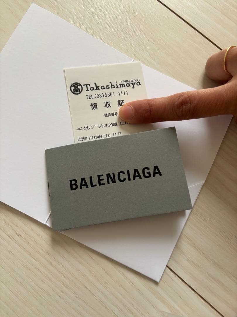 バレンシアガ　財布　ブラック の ウィメンズ ENVELOPE ミニ ウォレット