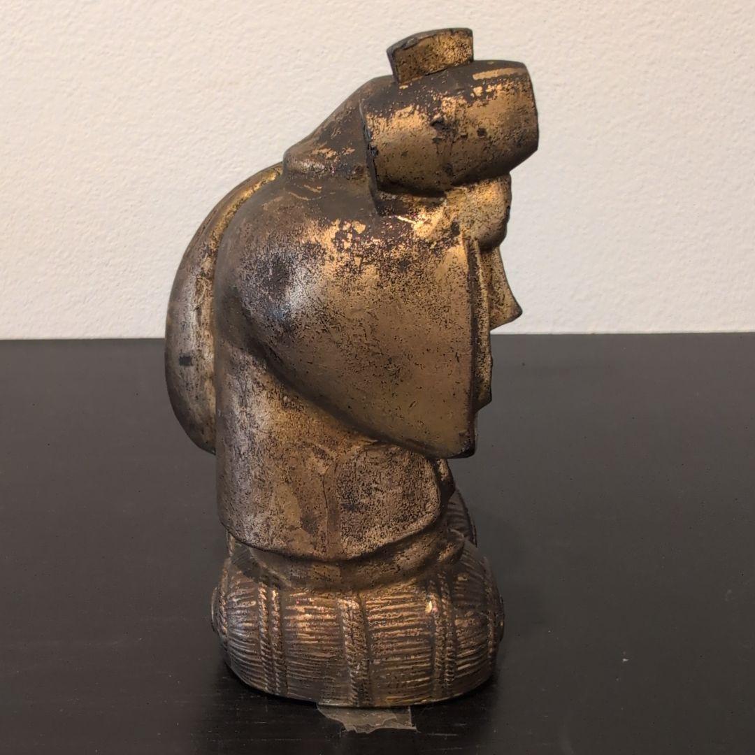 珍品　戦前　日本生命販促用・記念品　貯金箱　大黒天　金属製