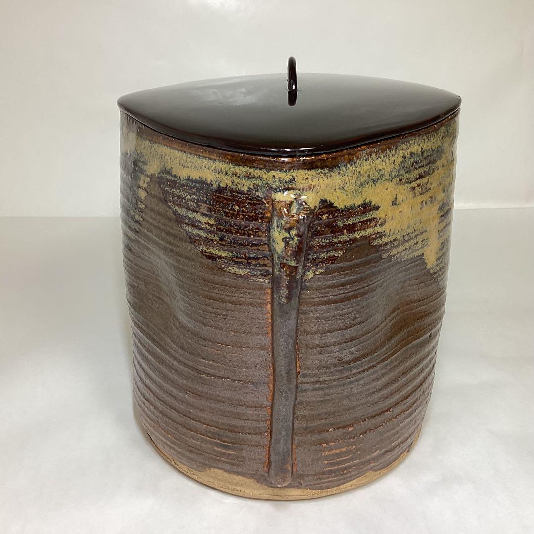 水指 高取写 菱形耳付水指 淡々斎書付 須田祥豊 木箱 経年劣化有り 古物品