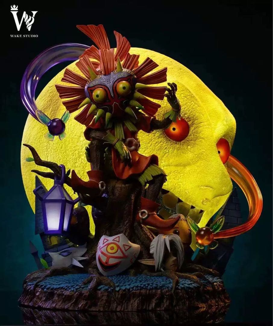 ゼルダの伝説Wake-STUDIO リンクムジュラの仮面 スタルキッドフィギュア