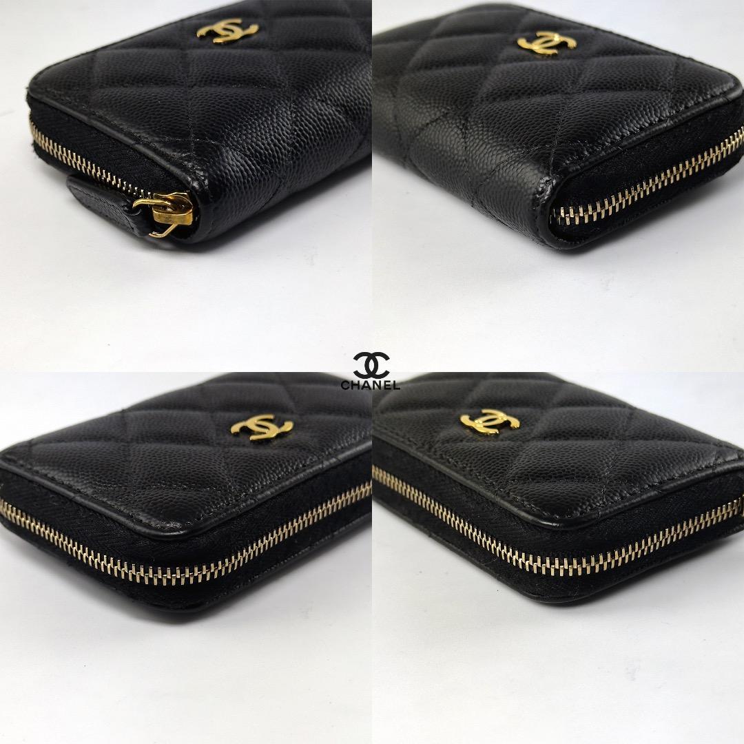 正規品　シャネル　マトラッセ　ゴールド金具　ラウンドファスナー　ケース