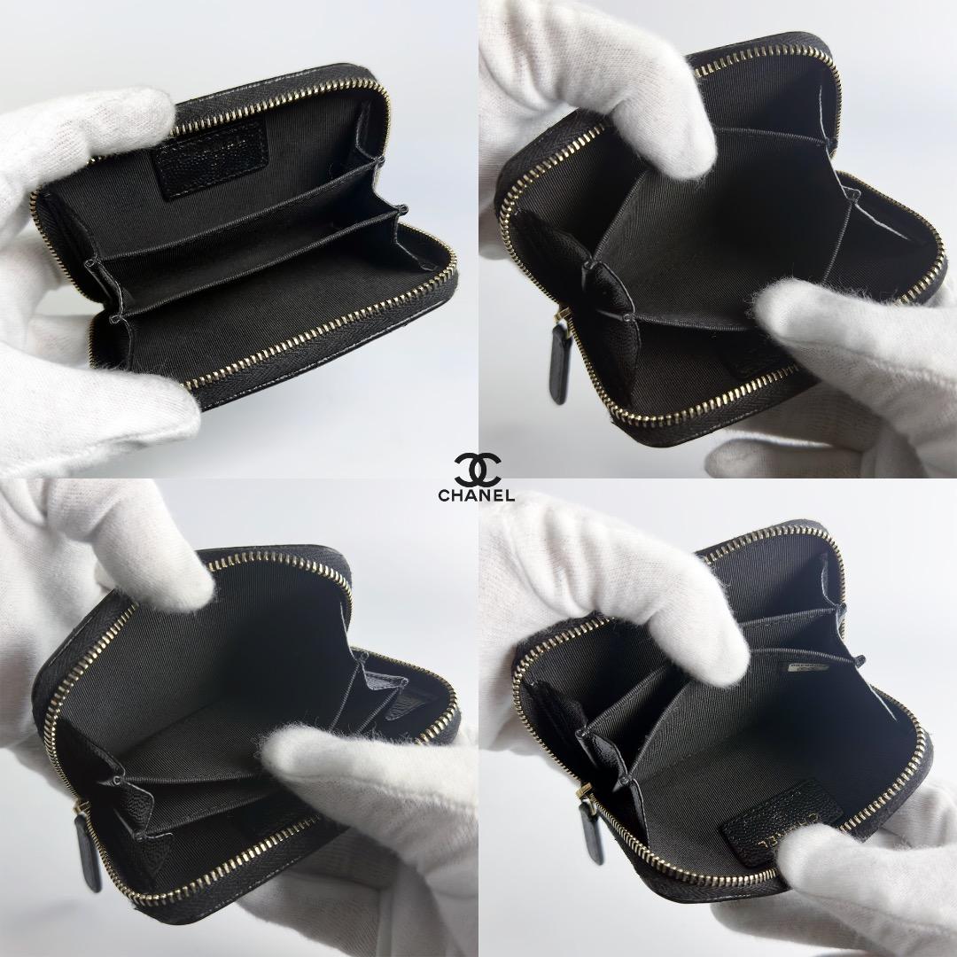 正規品　シャネル　マトラッセ　ゴールド金具　ラウンドファスナー　ケース