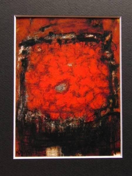 三岸　節子、花　K、希少画集画、新品高級額、額装付、状態良好、油彩 風景