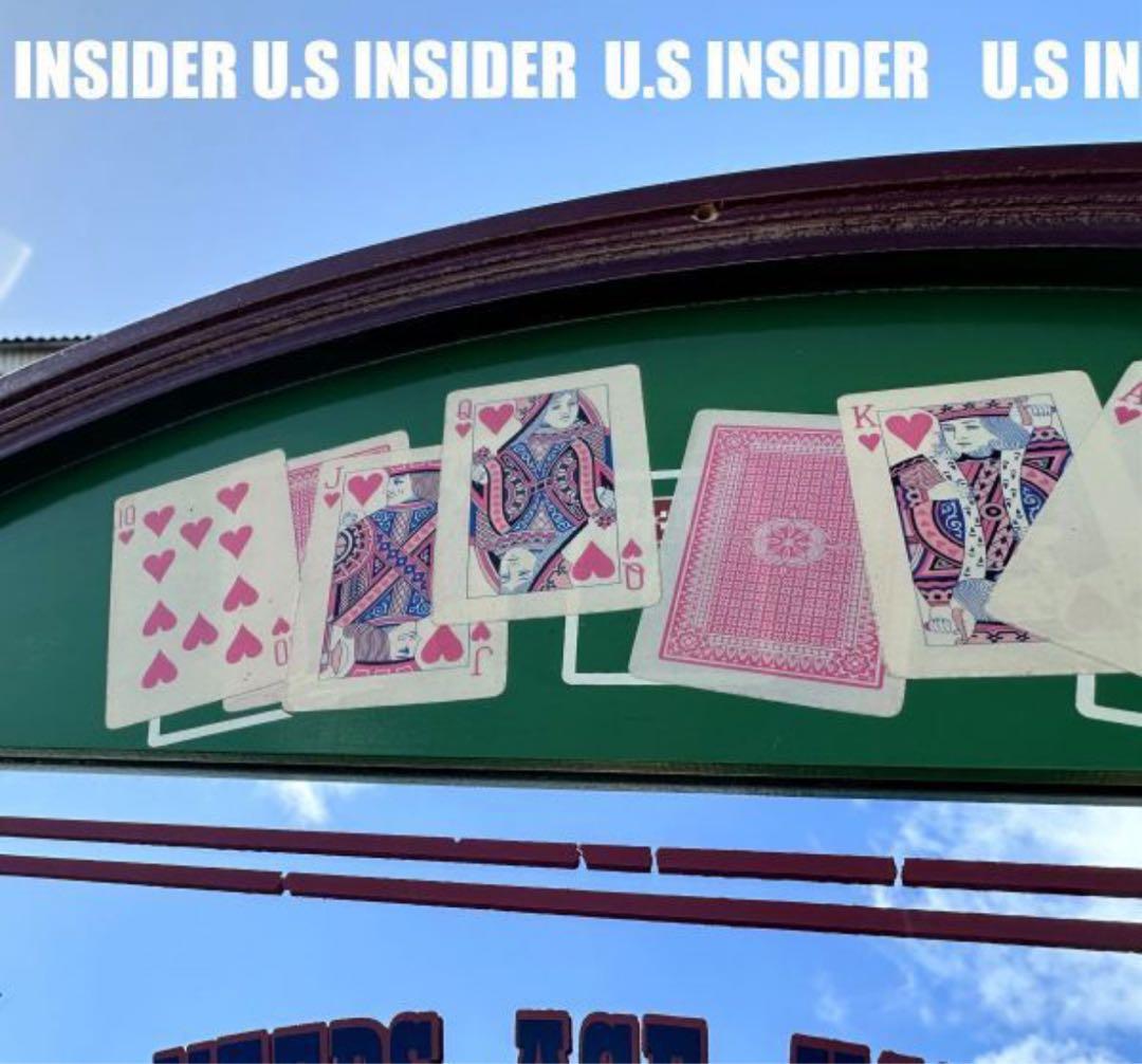 LAより入荷!!　2005年 トランプ・ポーカー / 壁掛けミラー　大型68cm