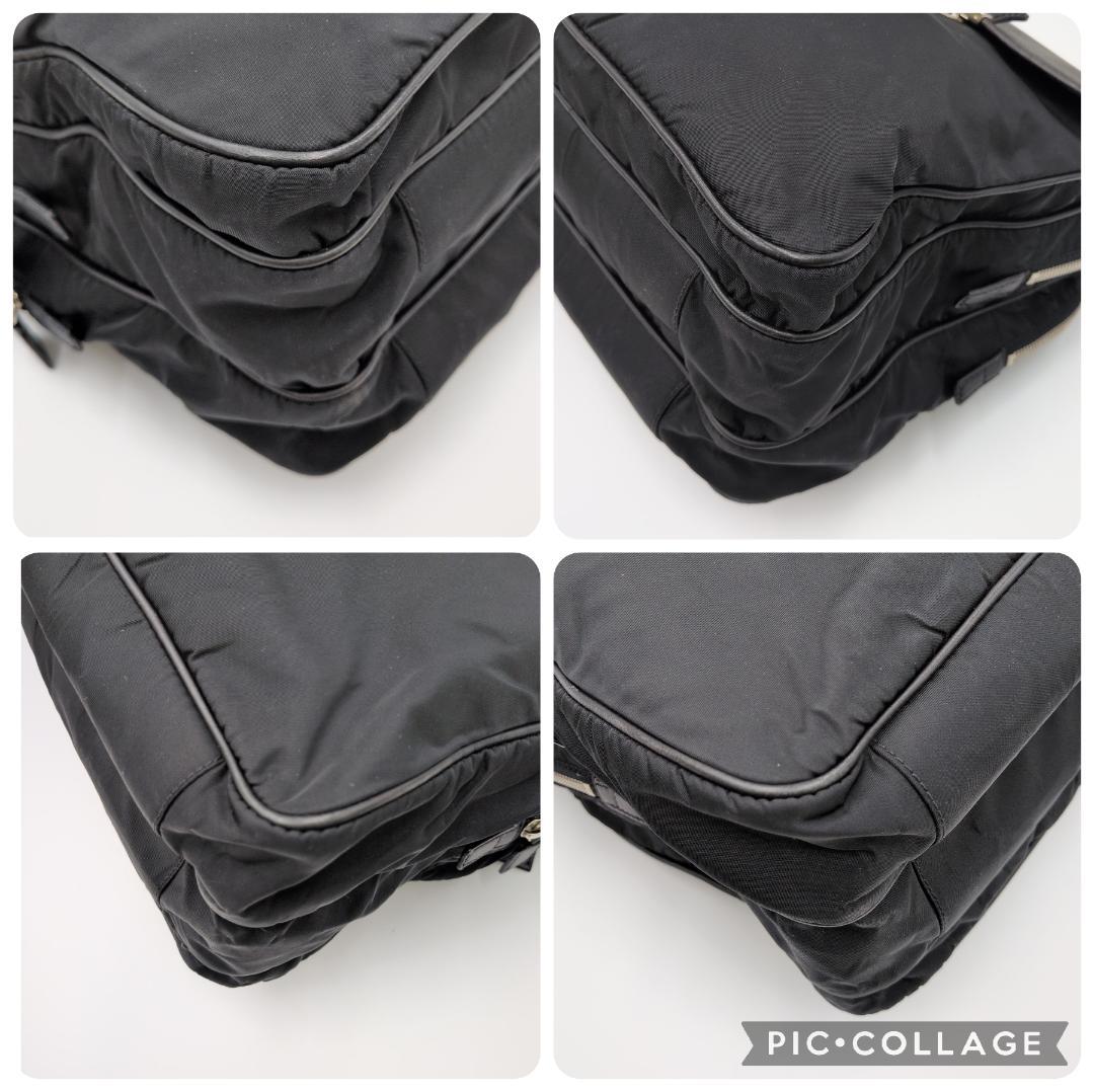 プラダ テスートナイロン ビジネスバッグ ハンドバッグ ブリーフケース ブラック