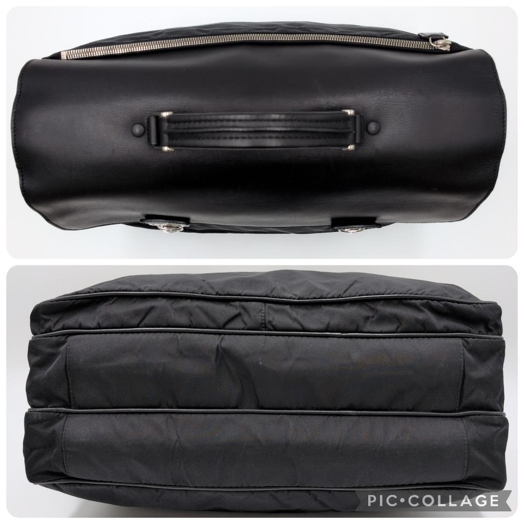 プラダ テスートナイロン ビジネスバッグ ハンドバッグ ブリーフケース ブラック