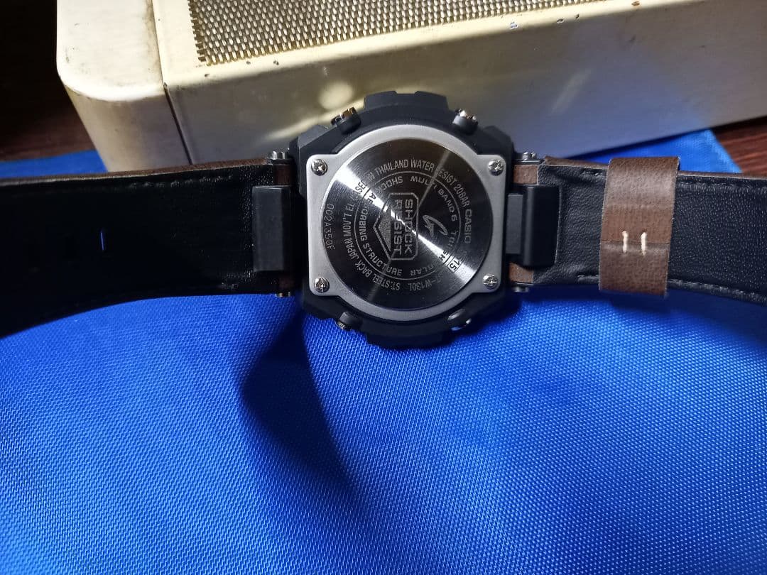 CASIO G-SHOCK 黒 レザーベルト Gstーw130L