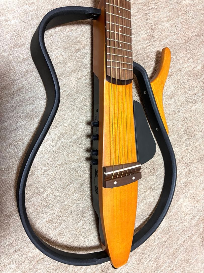 【YAMAHA SLG110S】サイレントギターセット ソフトケース付き【美品】