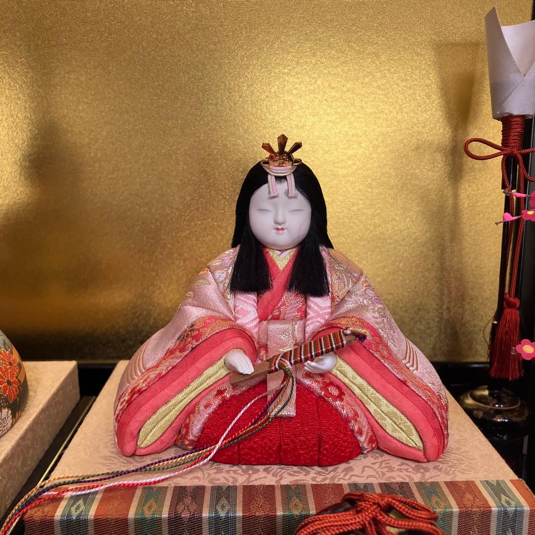 美品 愛らしい雛人形 真多呂の瑞花雛