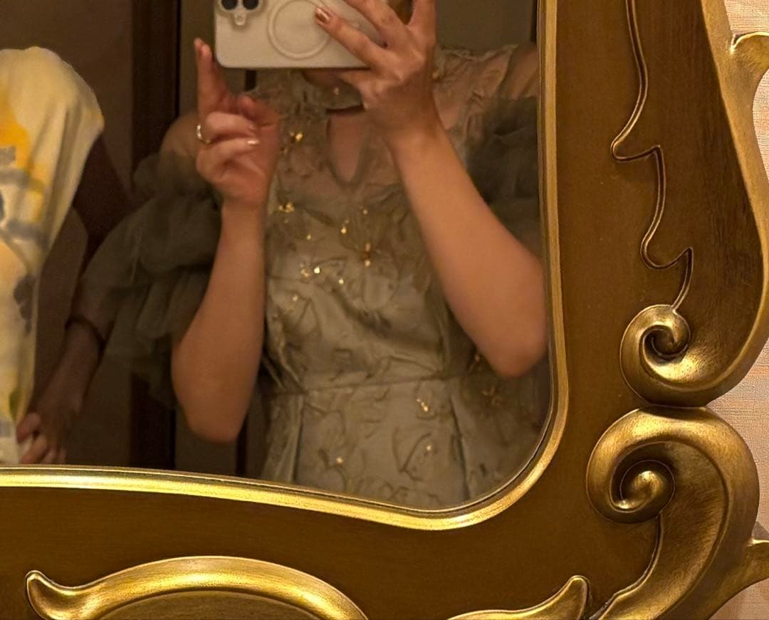 niana スパンコール刺繍レース オケージョンドレス