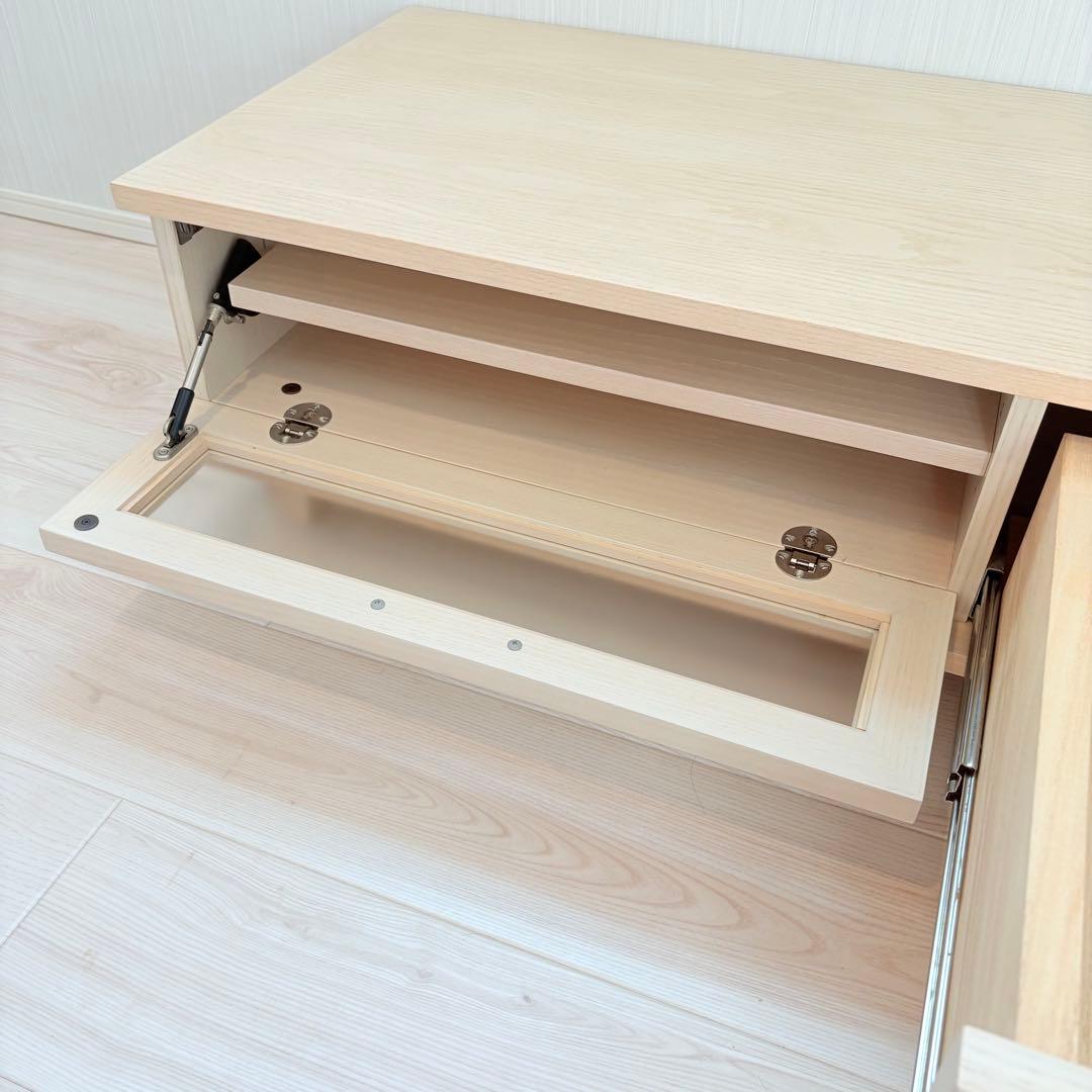 【送料込】アクタス テレビボード幅150cm×奥行45cm×高さ31cmホワイト