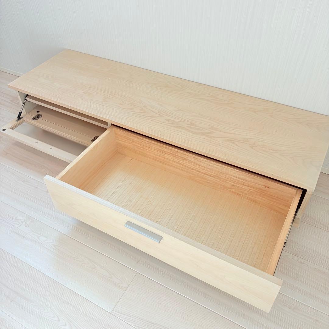 【送料込】アクタス テレビボード幅150cm×奥行45cm×高さ31cmホワイト