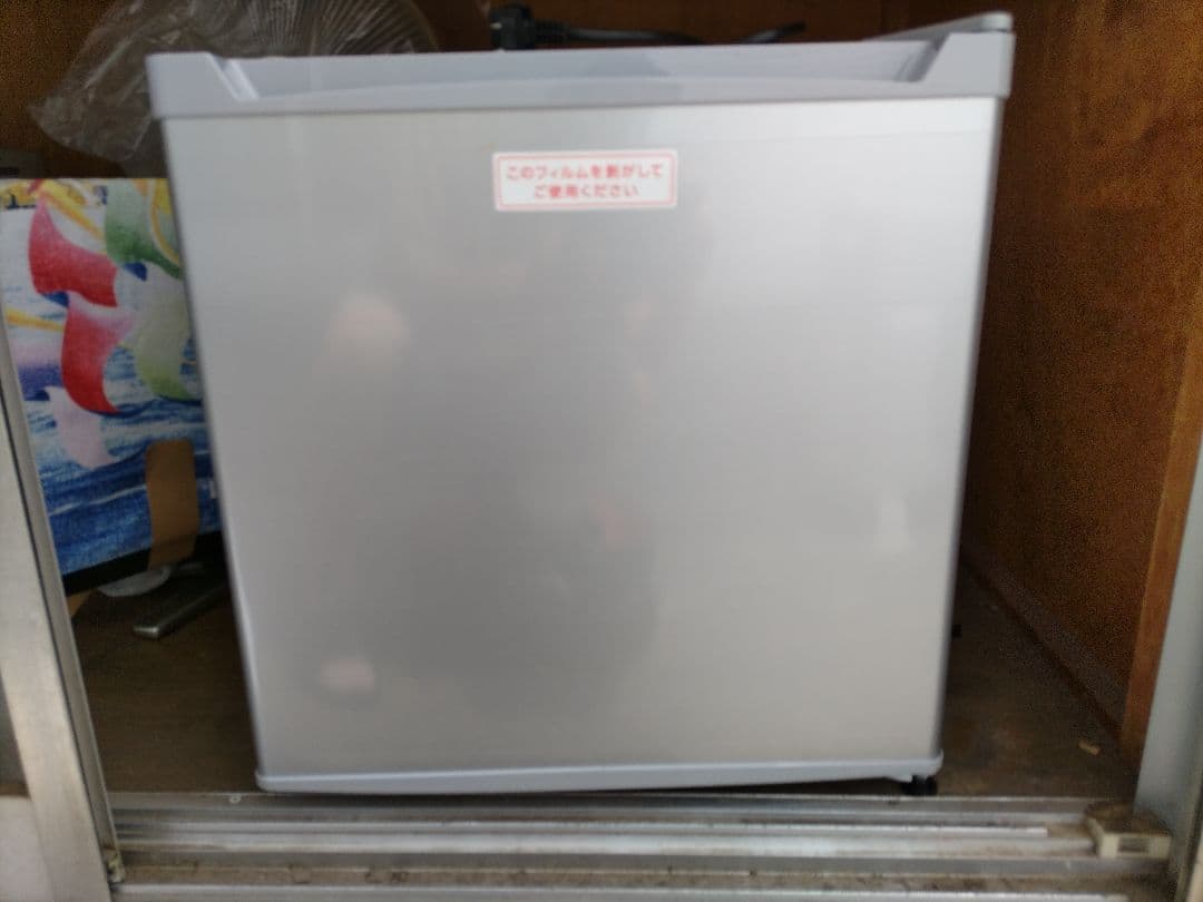 シルバー キューブ型冷蔵庫 １ドア　説明書付