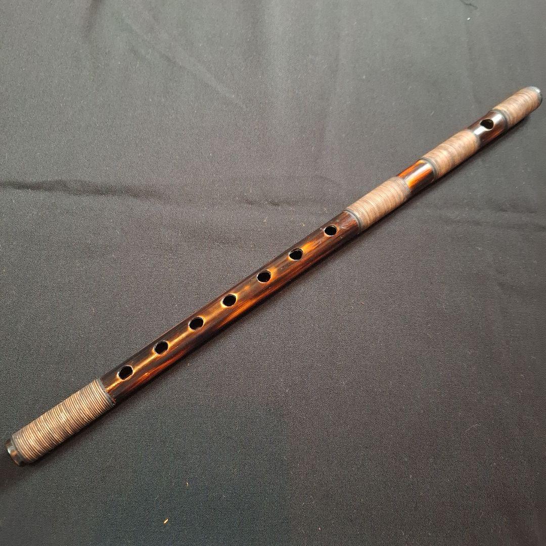 篠笛　古典調　3本調子　7穴　天地胴藤巻き　超鐵仕様②