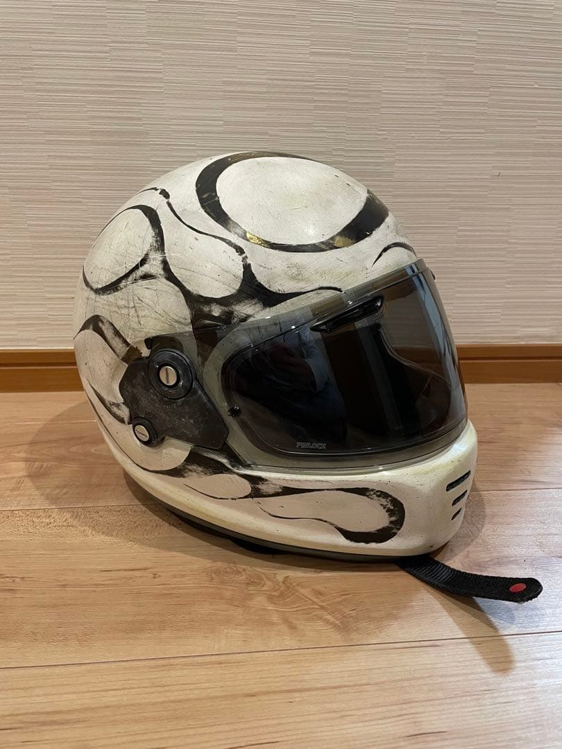 アライ　ラパイドネオ　白色　Mサイズ　ビンテージ　ヤレ　エイジング　カスタム塗装