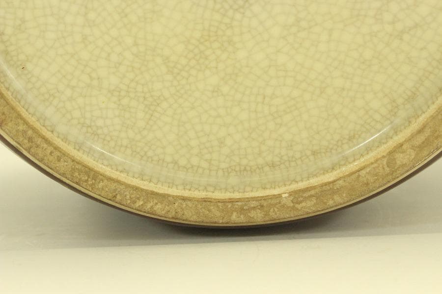 薩摩 連山 金彩 百花紋 四耳壷(A634)