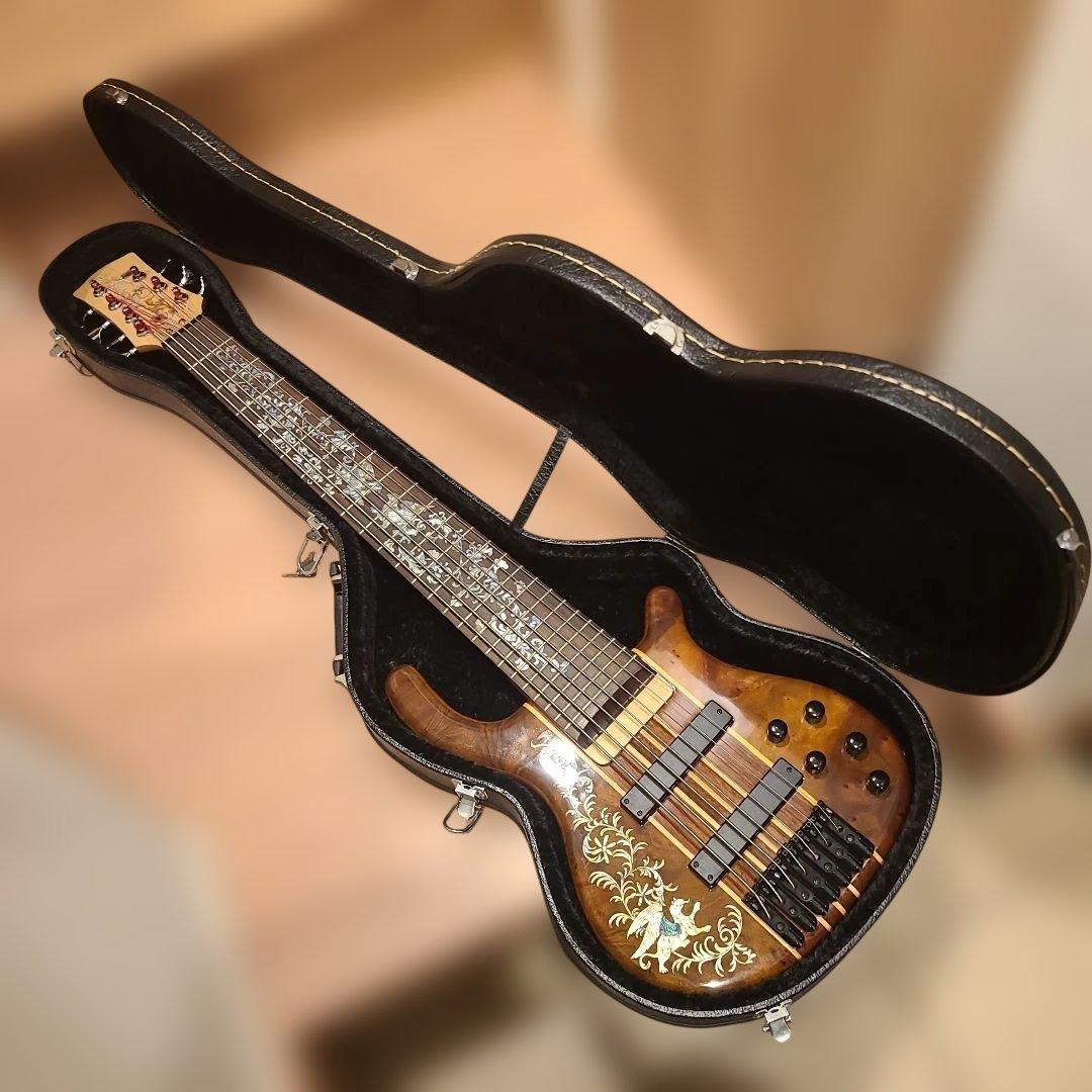 ✨美品✨Bruce Wei 7弦ベース ハードケース付き