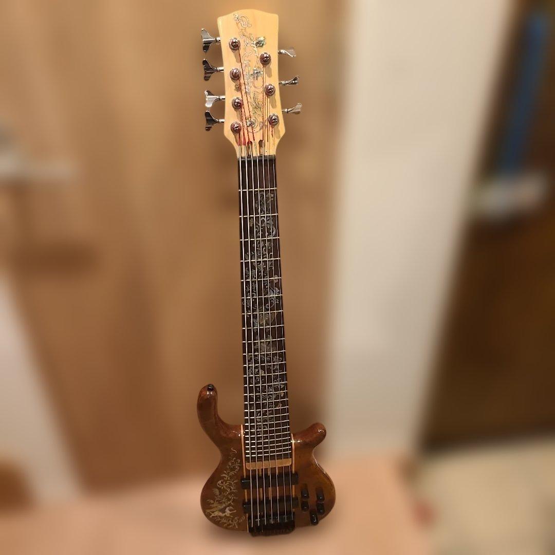 ✨美品✨Bruce Wei 7弦ベース ハードケース付き