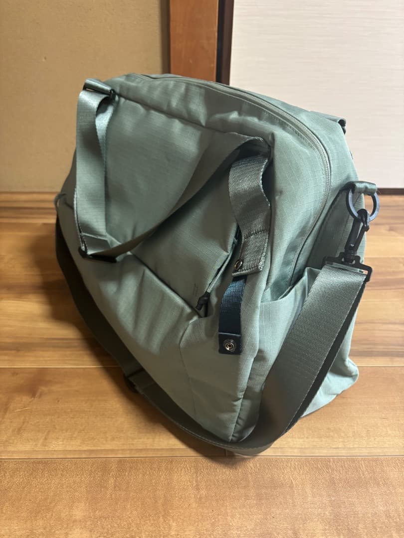 MILESTO Hutte ボストンバッグヒュッテ　アッシュグリーン　35L