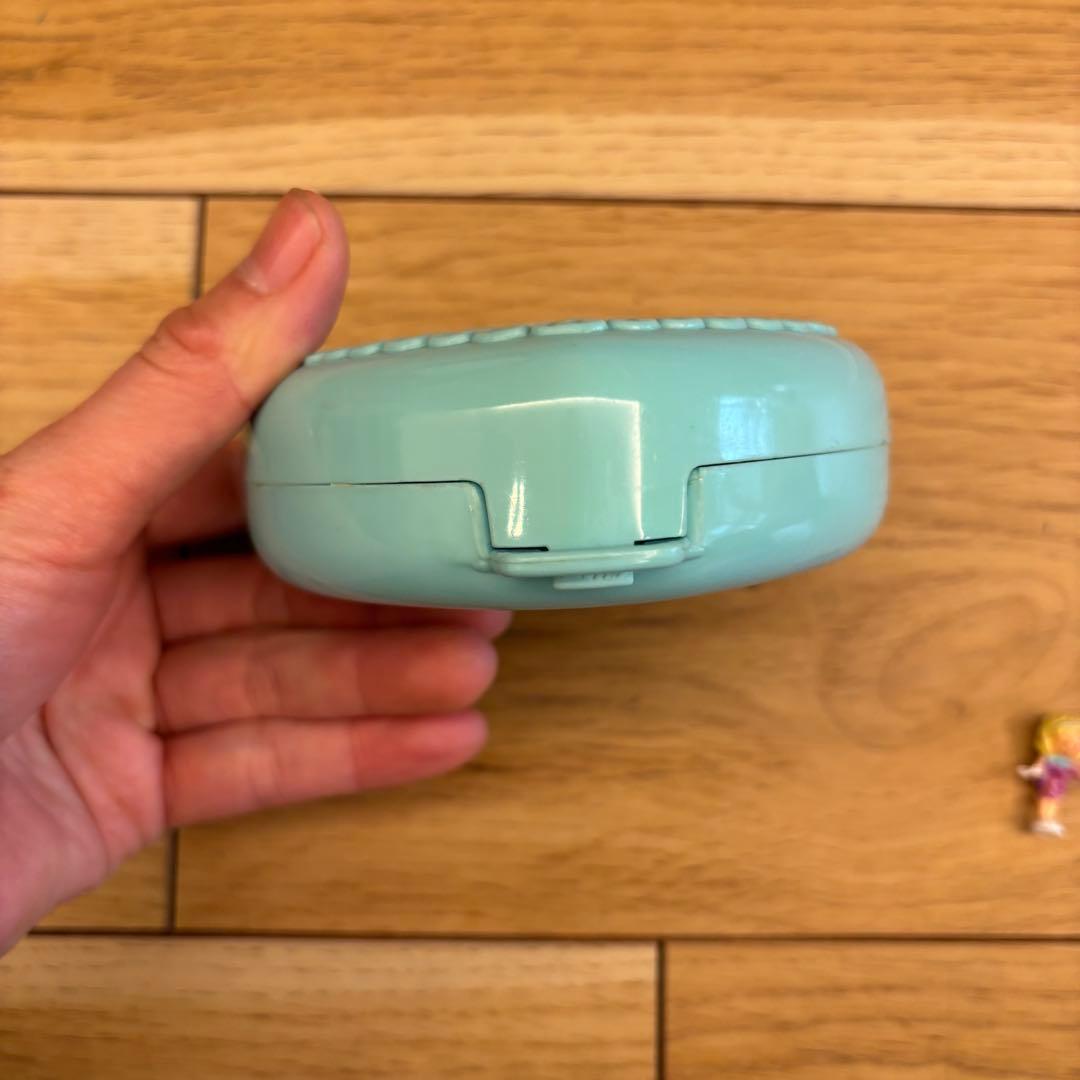 ポーリーポケット•ベビールーム・コンパクト•ハート型•パステルブルー