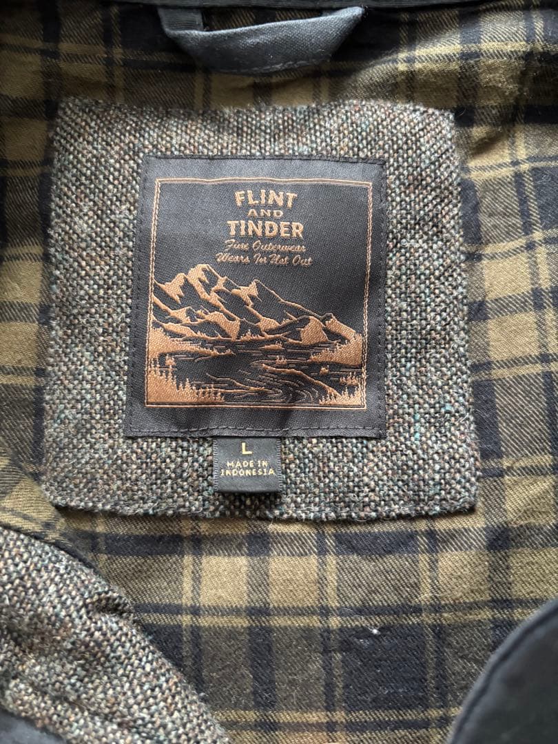 FLINT AND TINDER オイルジャケット L