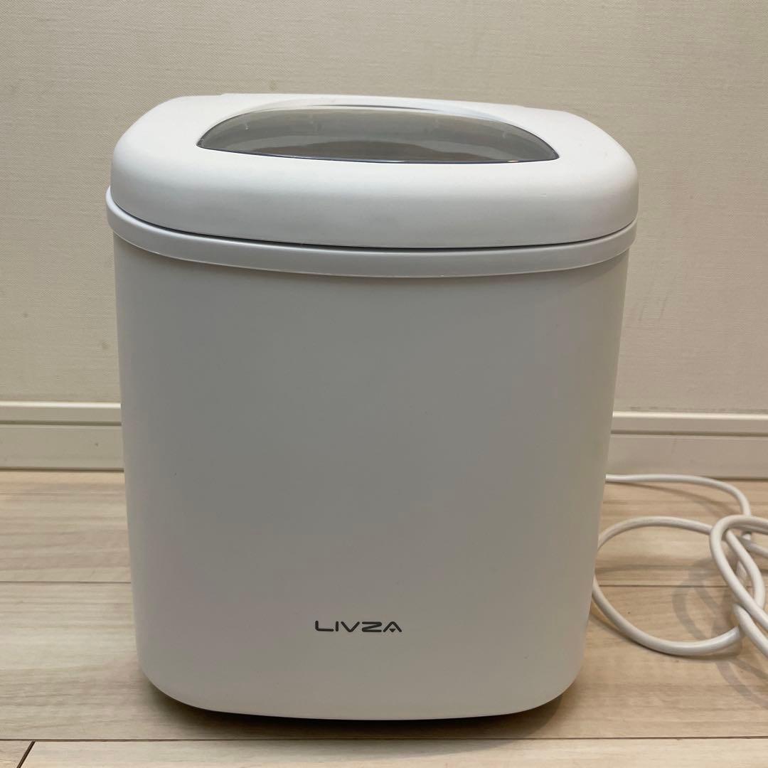 高速　コンパクト　製氷機　リブザ　氷製造機　　小型　白 アイスメーカー