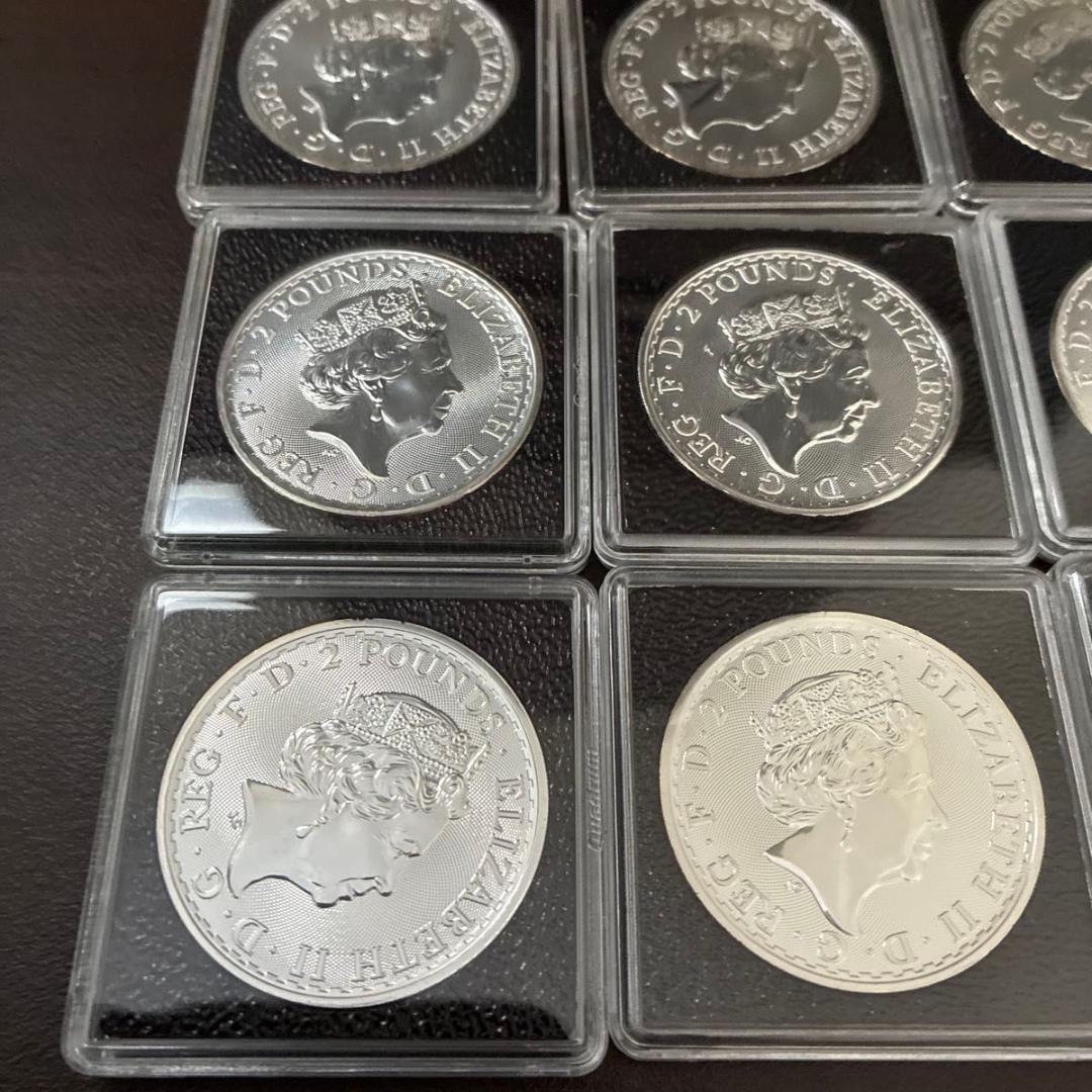 2021年　イギリス　ブリタニア銀貨 1オンス　10枚セット　ブリタニア