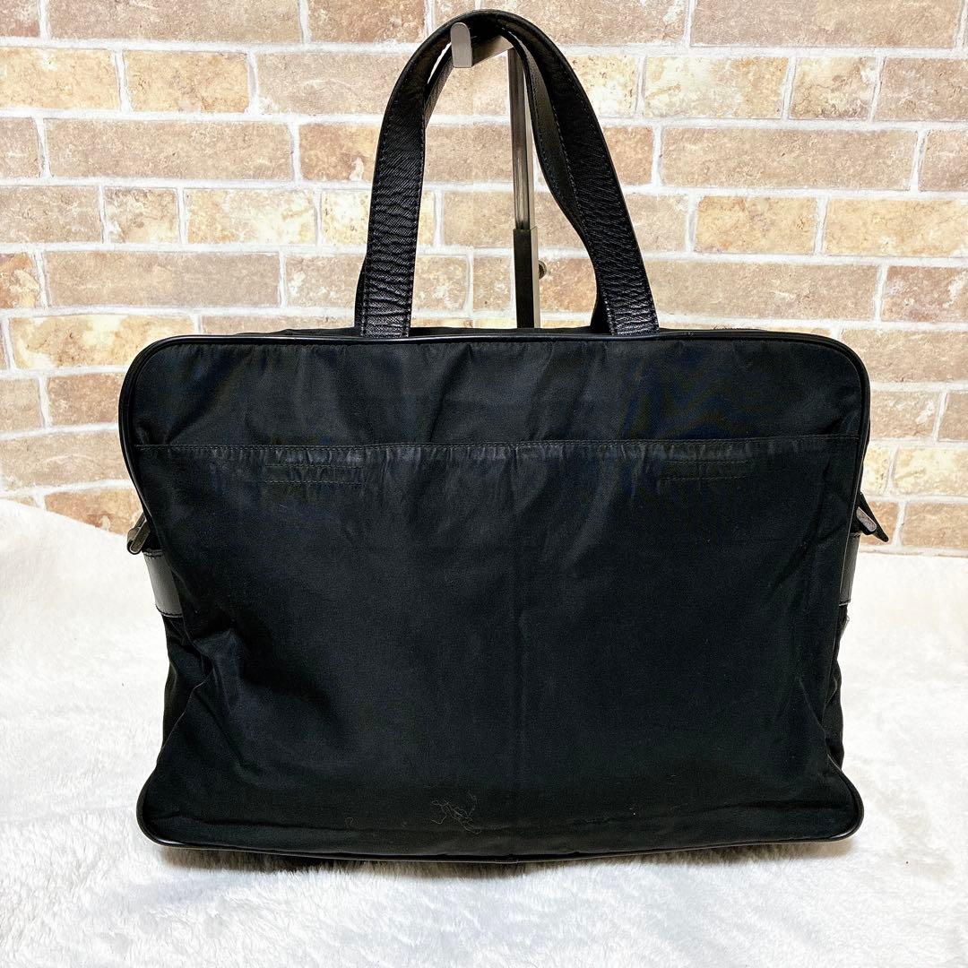 PRADA プラダ　ビジネスバッグ　ブリーフケース　トライアングルロゴ　ナイロン