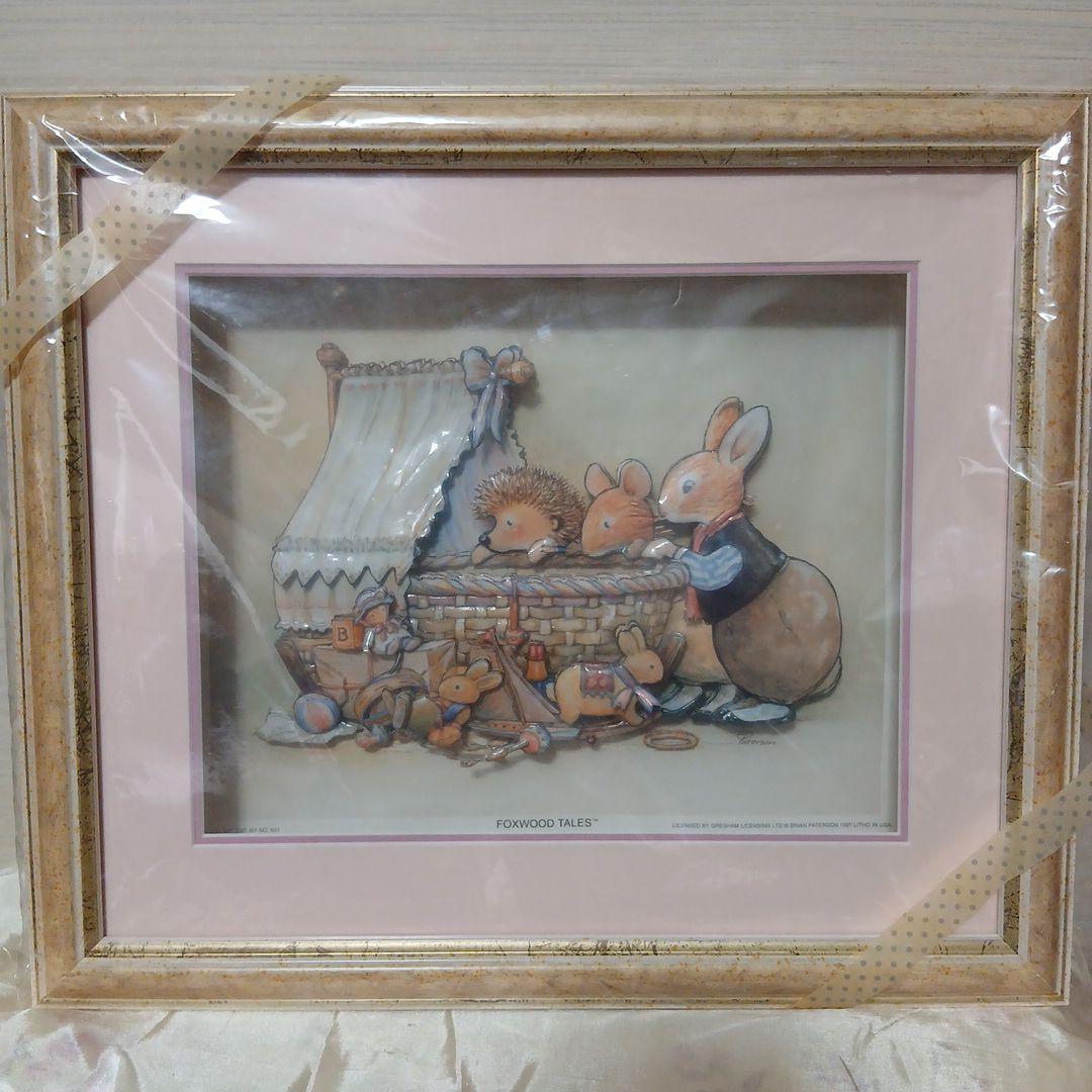 ピーターラビット　デコパージュ額壁飾り