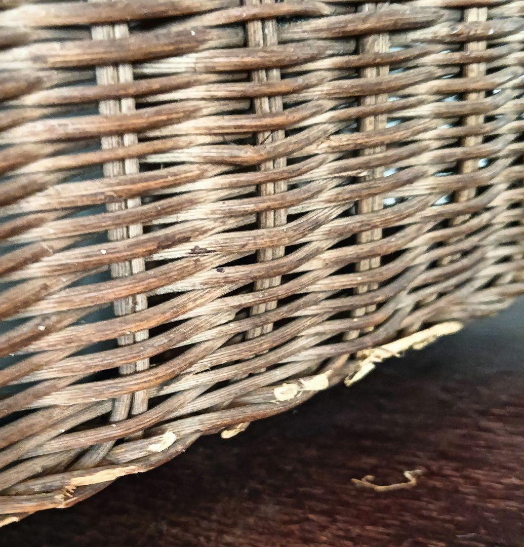お取置7/16 古手の大きなあけび籠 　古民家　インテリア　古物　あけび籠