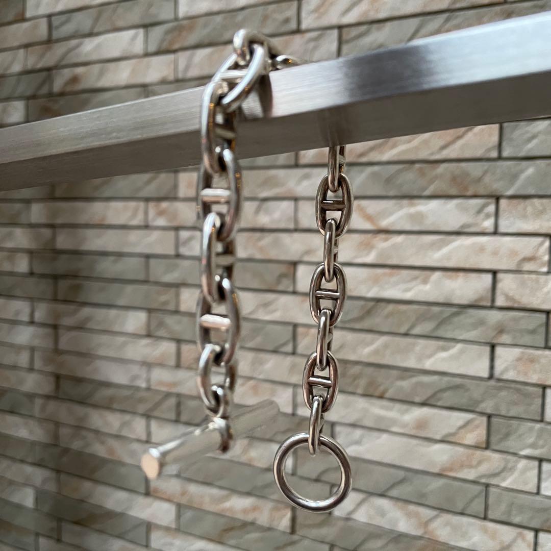 シルバー925 アンカーチェーンブレスレット シェーヌダンクルデザイン MM 完