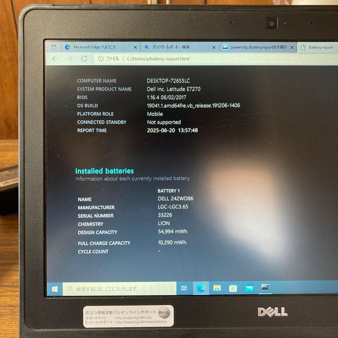 DELL Latitude E7270 ノートPC