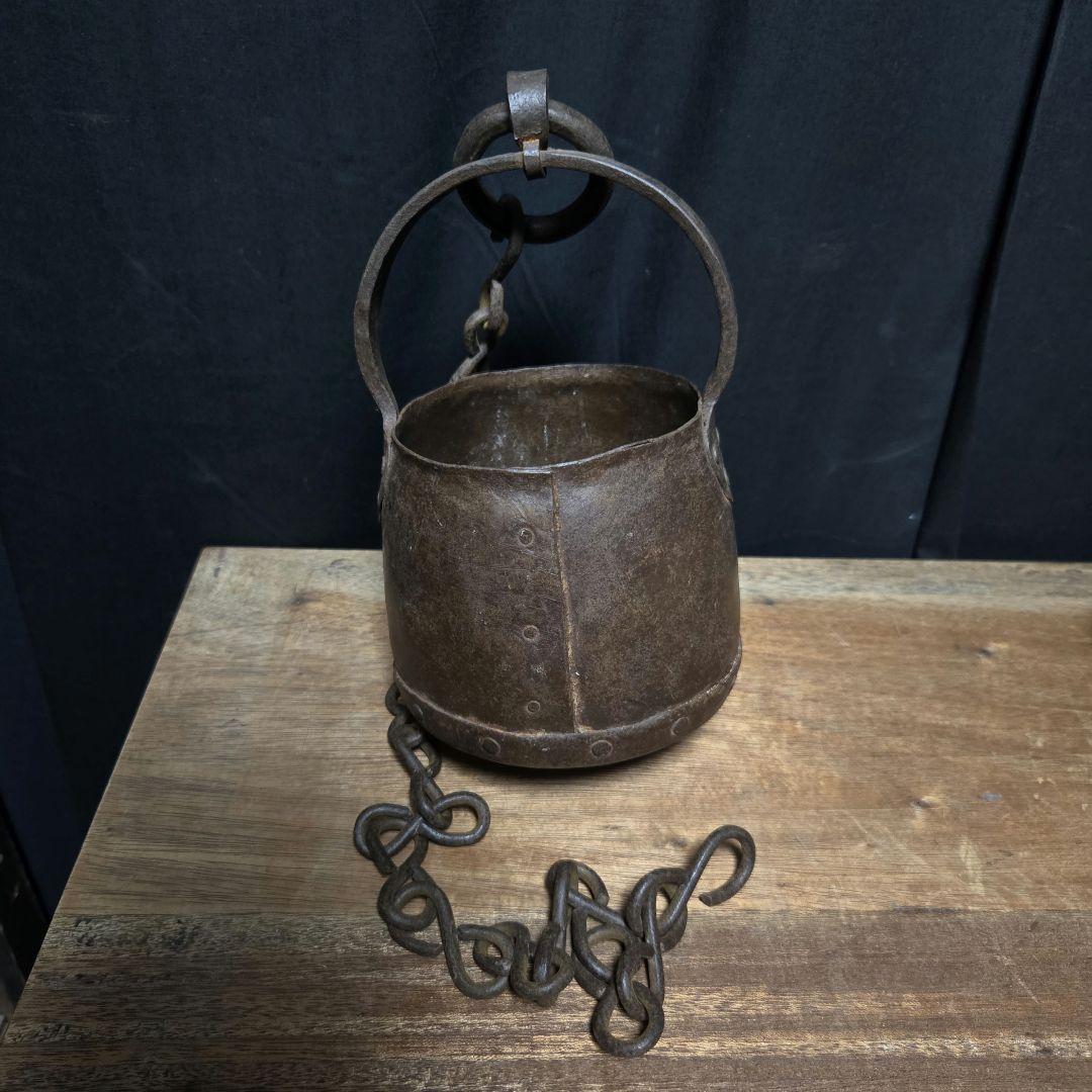 希少？鉄製の古道具詳細不明中国？インド？　アンティークインテリア骨董市オブジェ