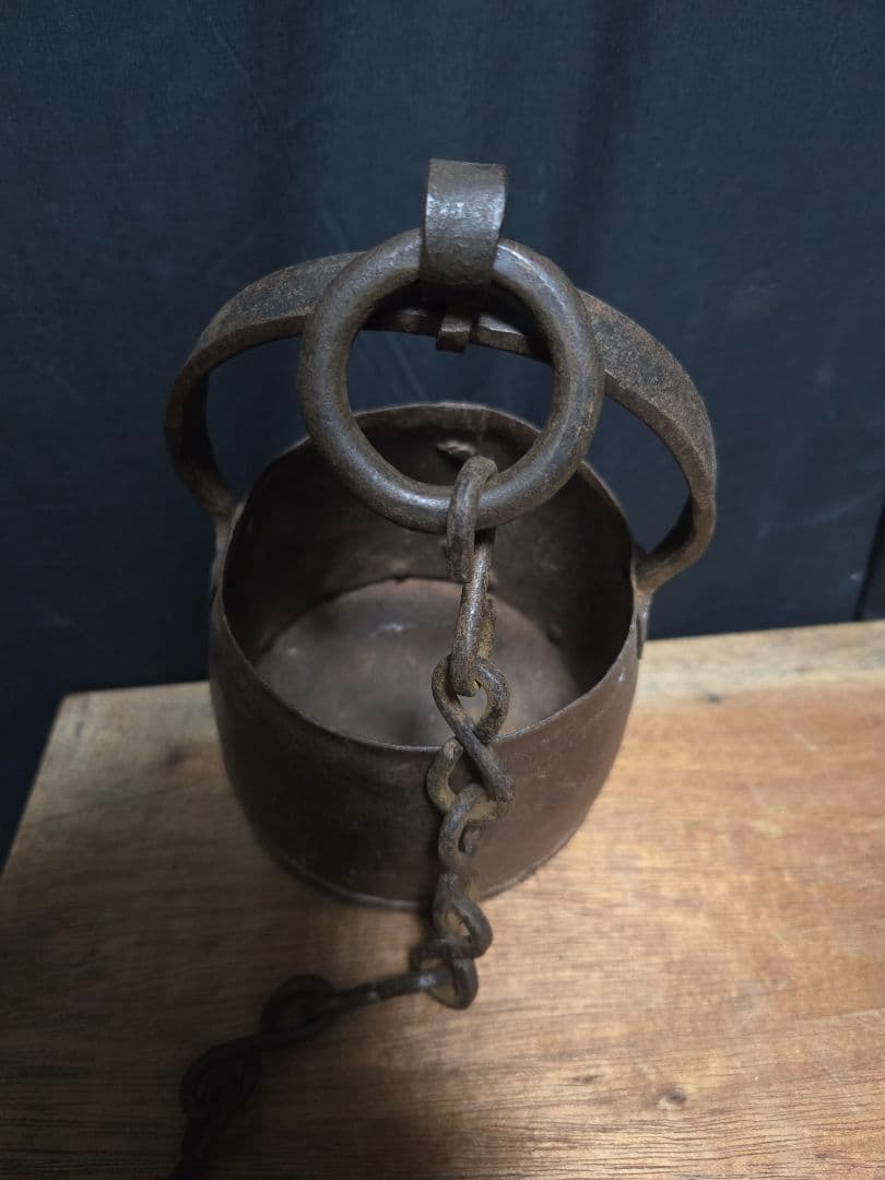 希少？鉄製の古道具詳細不明中国？インド？　アンティークインテリア骨董市オブジェ