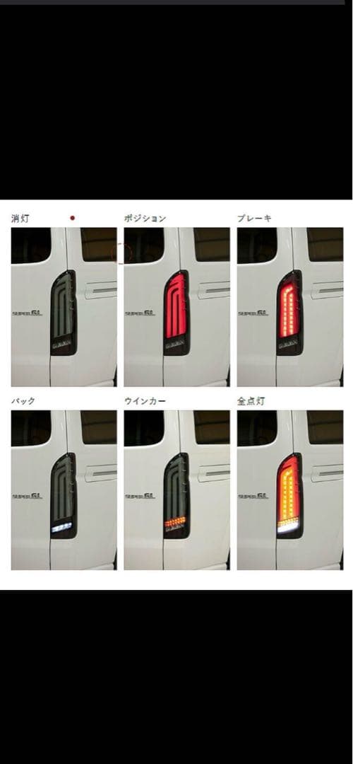 LEDヴァレンティテールランプ スモークタイプ