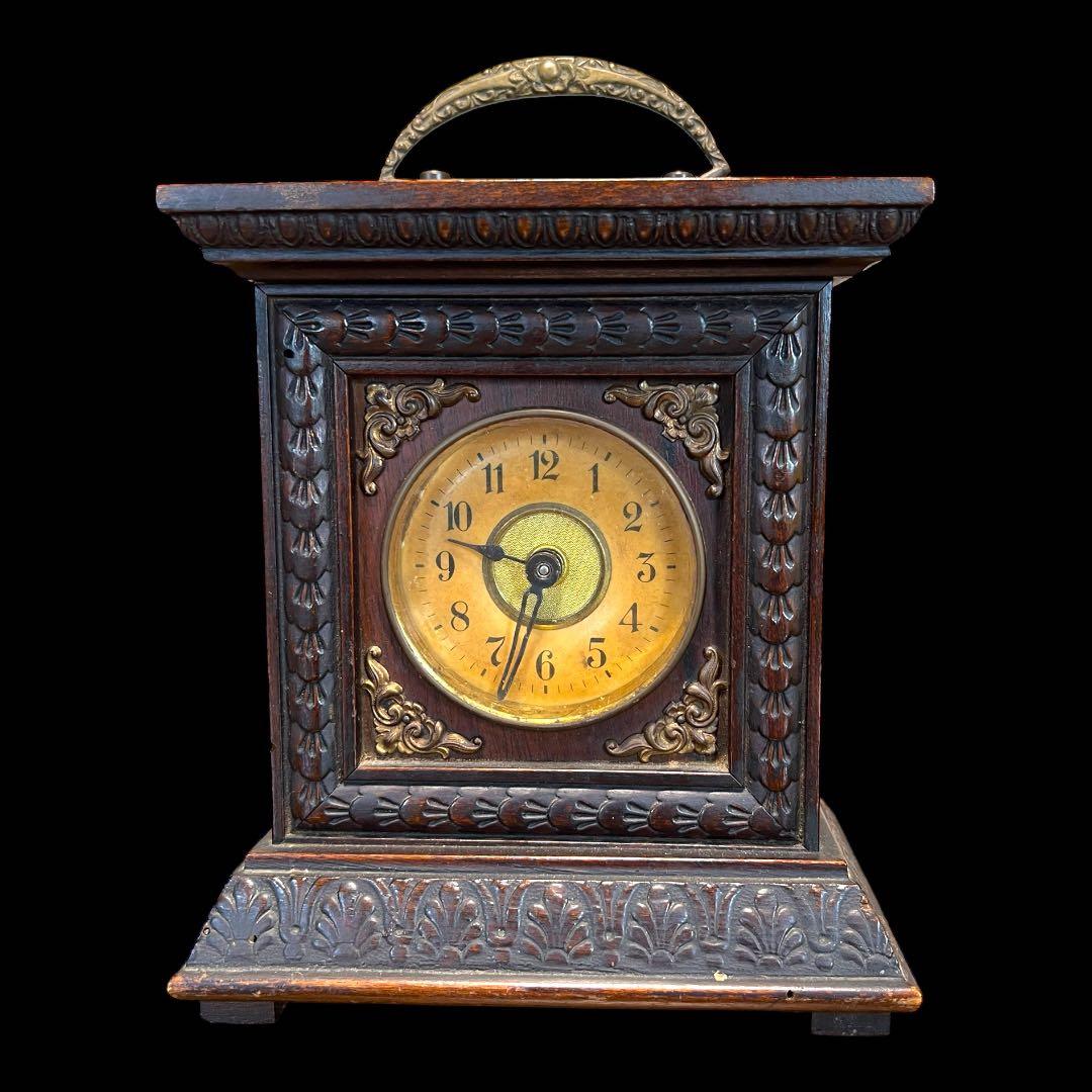 《入手困難＊アンティーク》 ユンハンス置時計 ドイツ製 動作確認済