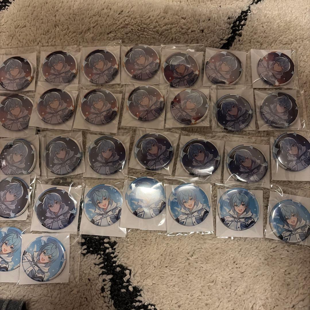 すとぷり　ころんくん　空色エンドロール　アニメイト缶バッジ　30個まとめ売り