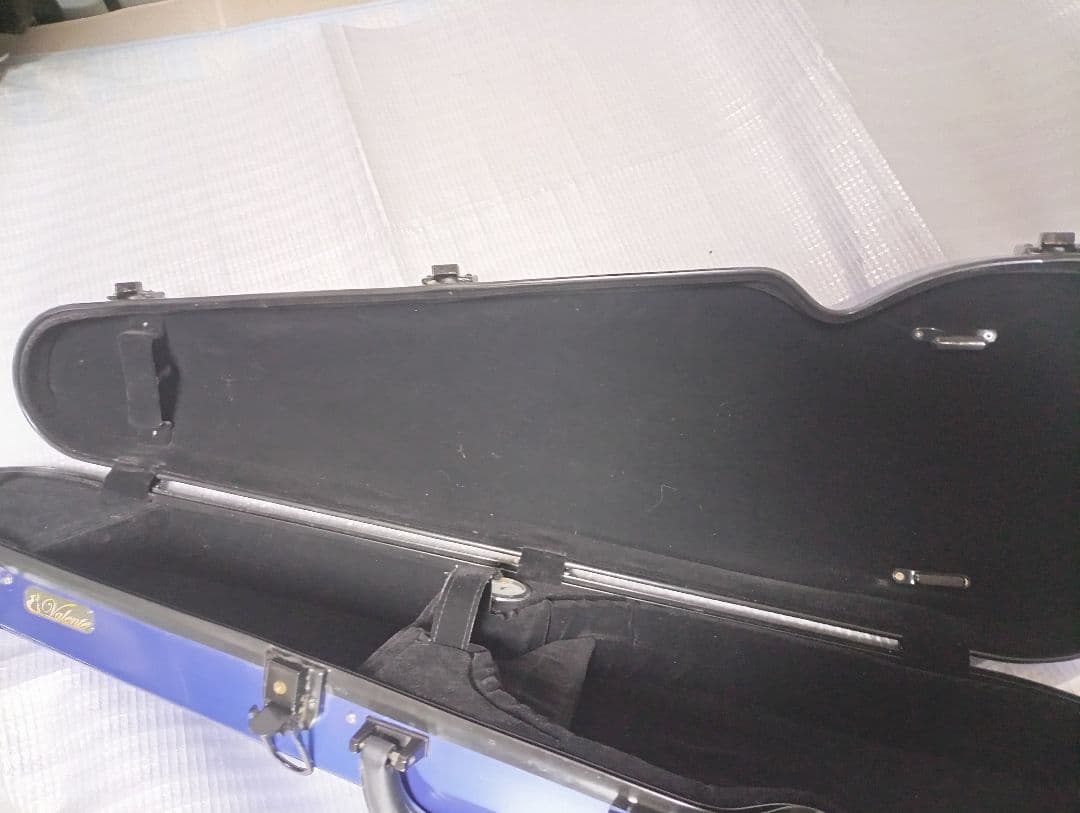 V alente バイオリンケース 　　　4/4サイズ ハードケース青色