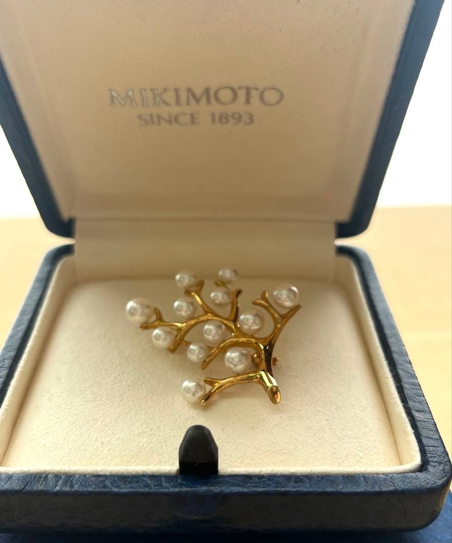 【美品】ミキモト 幸福の木 MIKIMOTO Kofuku no ki ブローチ