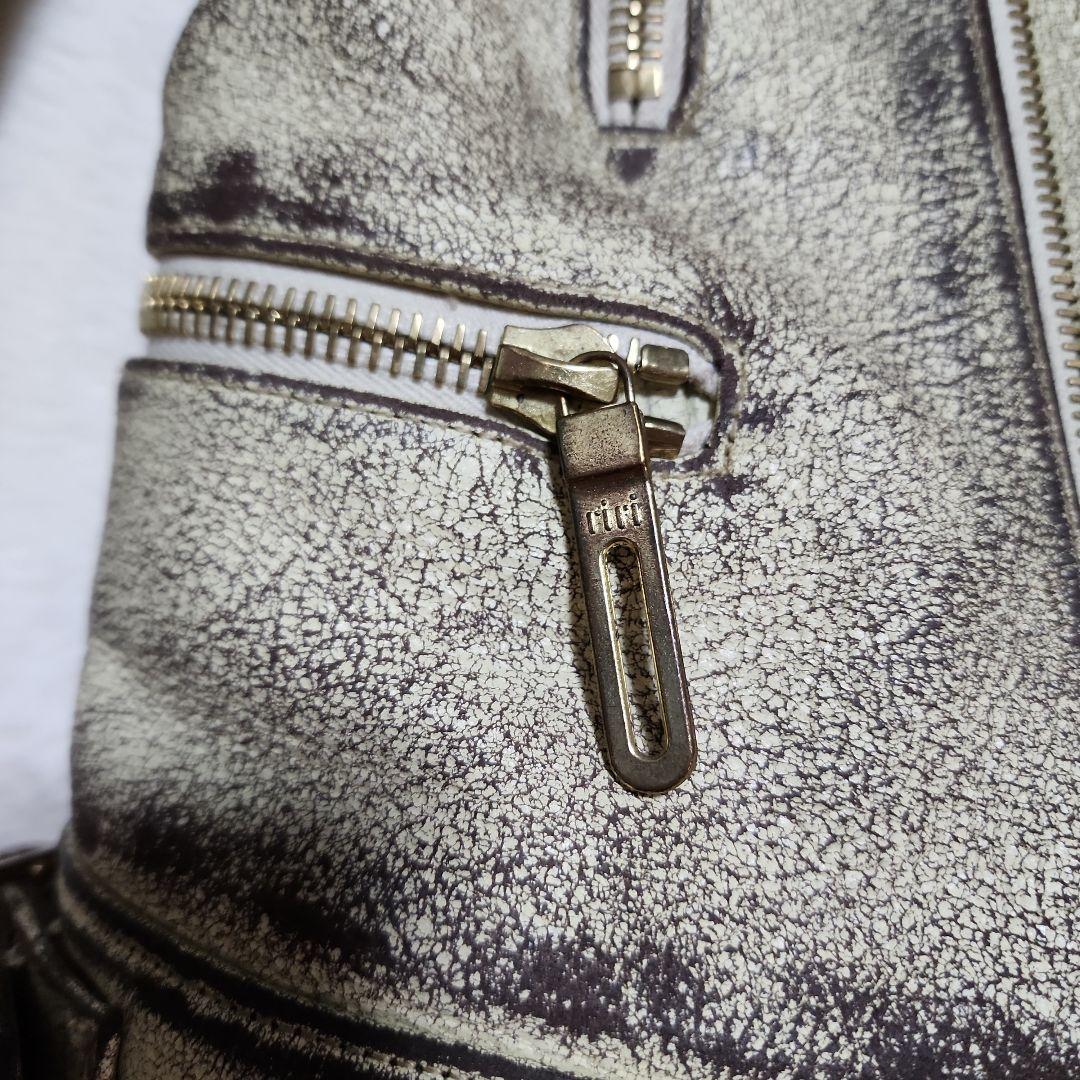 galaabenD　ガラアーベント　クラッシュ加工ダブルライダースジャケット　M