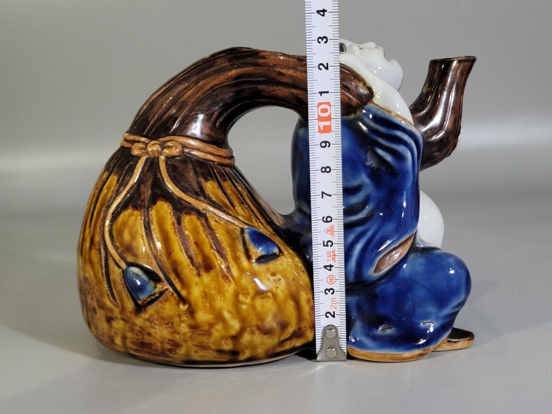 平戸焼 色絵 布袋 徳利 水注 古平戸