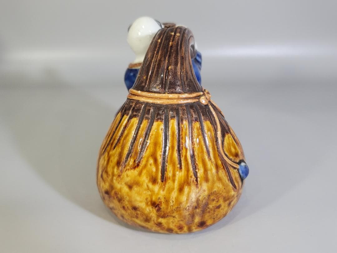 平戸焼 色絵 布袋 徳利 水注 古平戸