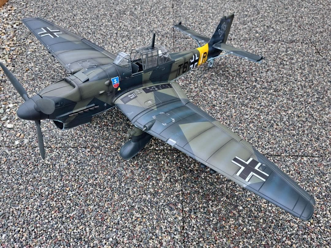 週末値下　1/18 ドイツ空軍　スツーカ Ju 87 完成品　中古B