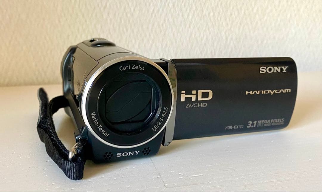 SONY HDR-CX170ビデオカメラ・純正充電器・バッテリー2個・ケース付き
