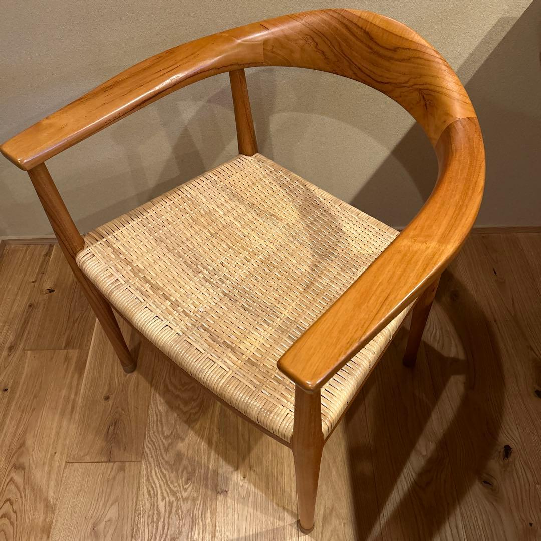 サンフラワーラタン　ダイニングチェア④専用クッション付き