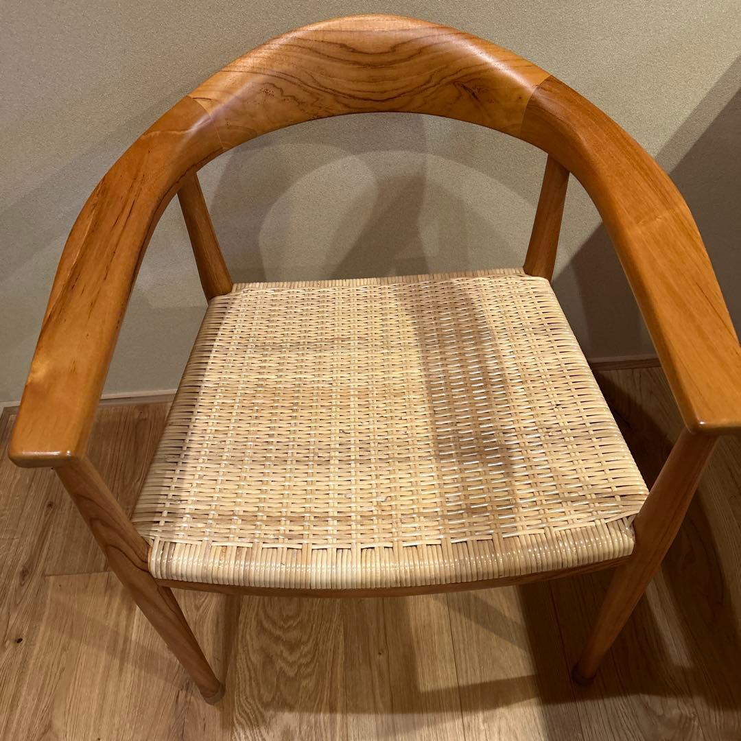 サンフラワーラタン　ダイニングチェア④専用クッション付き