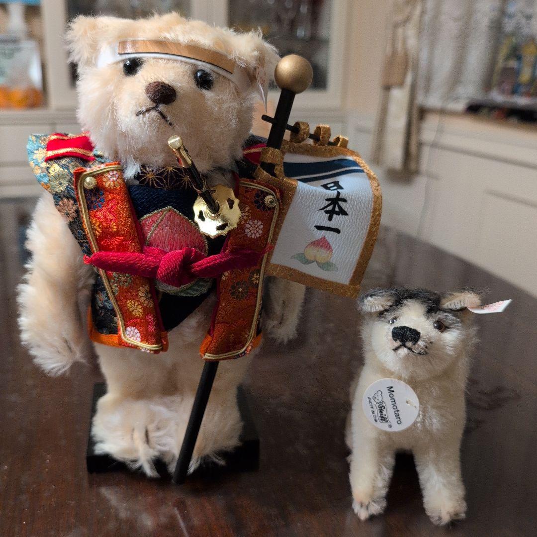 Steiff 1999年 2000体限定 日本昔話 第1弾 桃太郎 テディベア