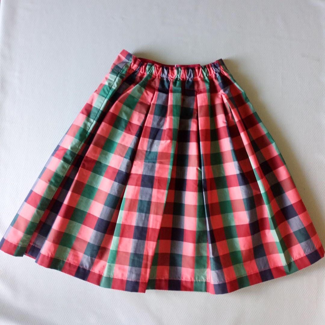 【新品】ファミリア スカート レッド 140サイズ