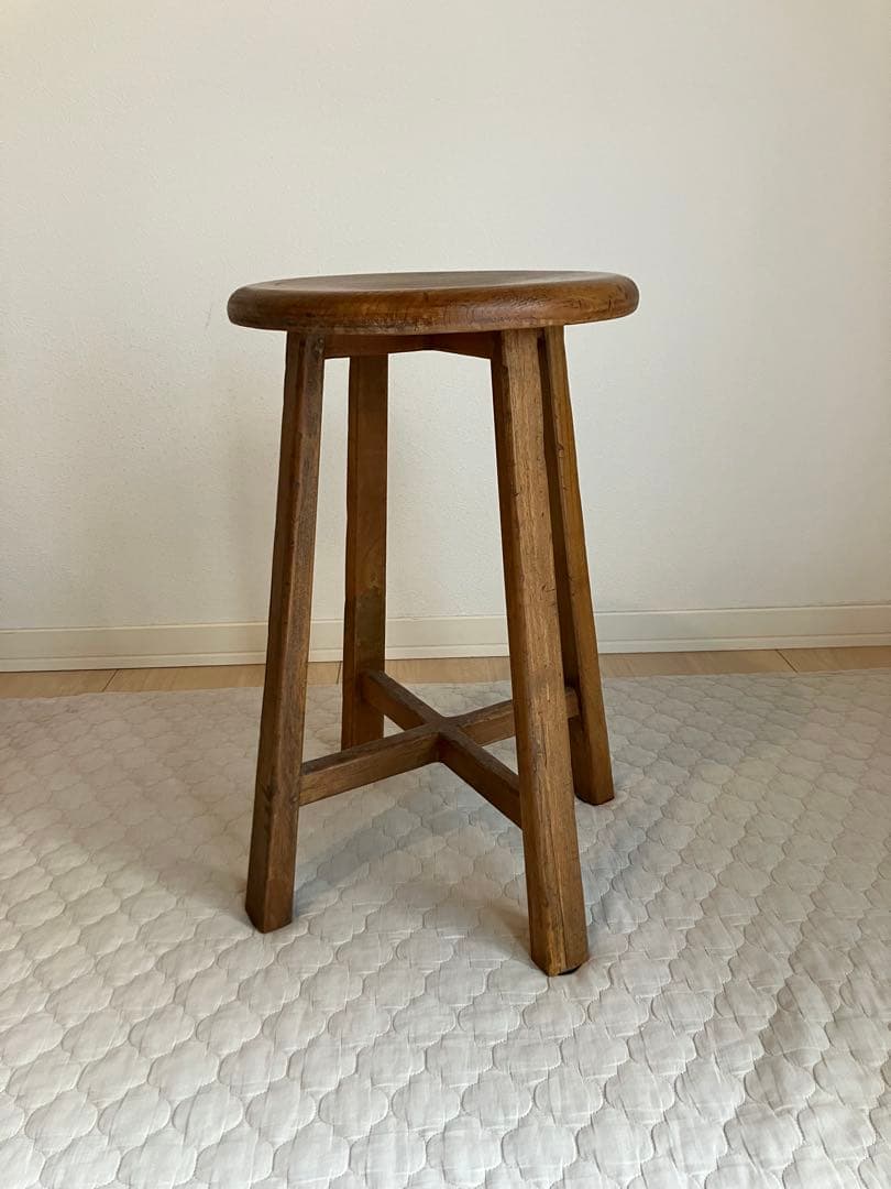 old maison VINTAGE スツール 丸椅子