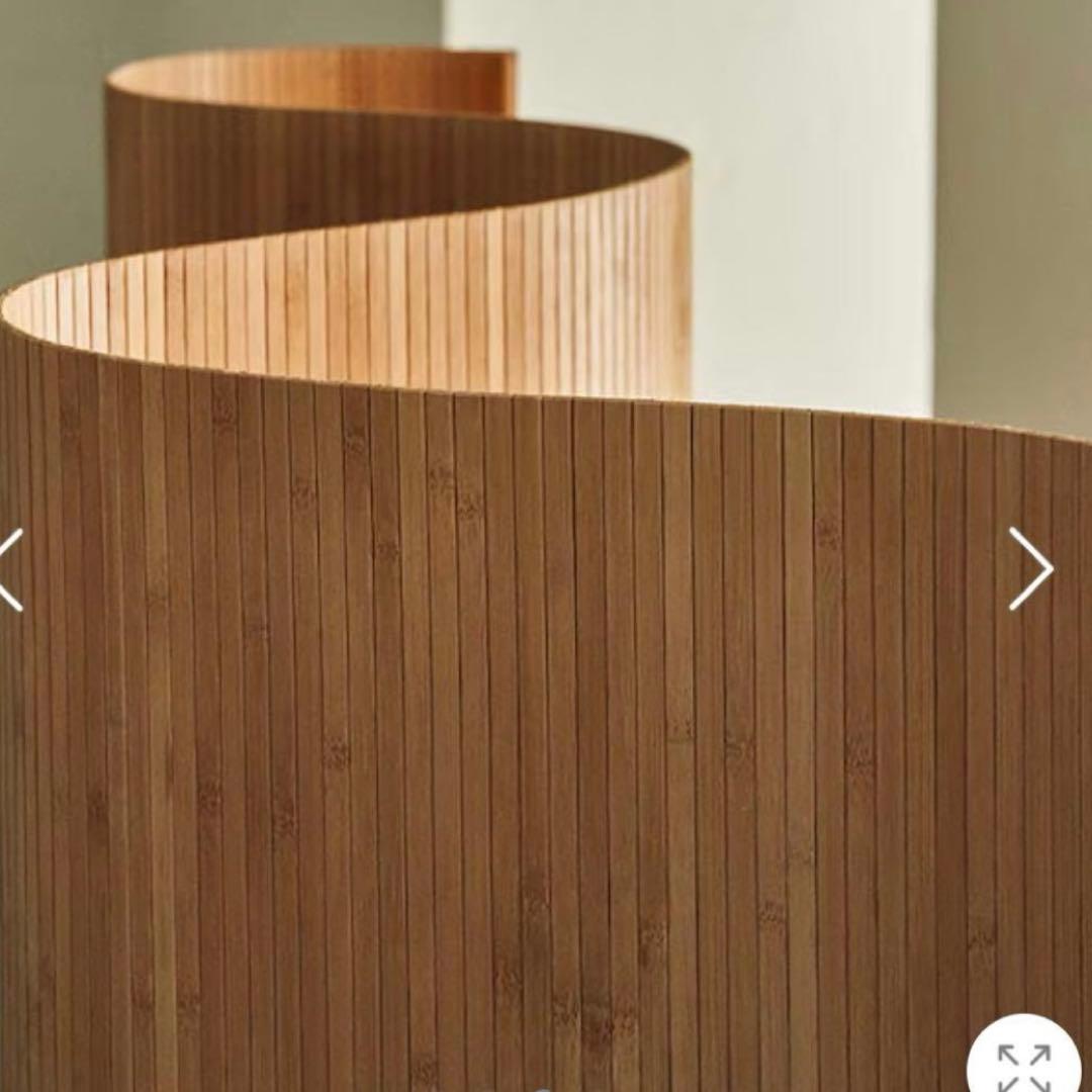 Artek風　ウッドカーブパーテーション　高さ150×幅200センチ